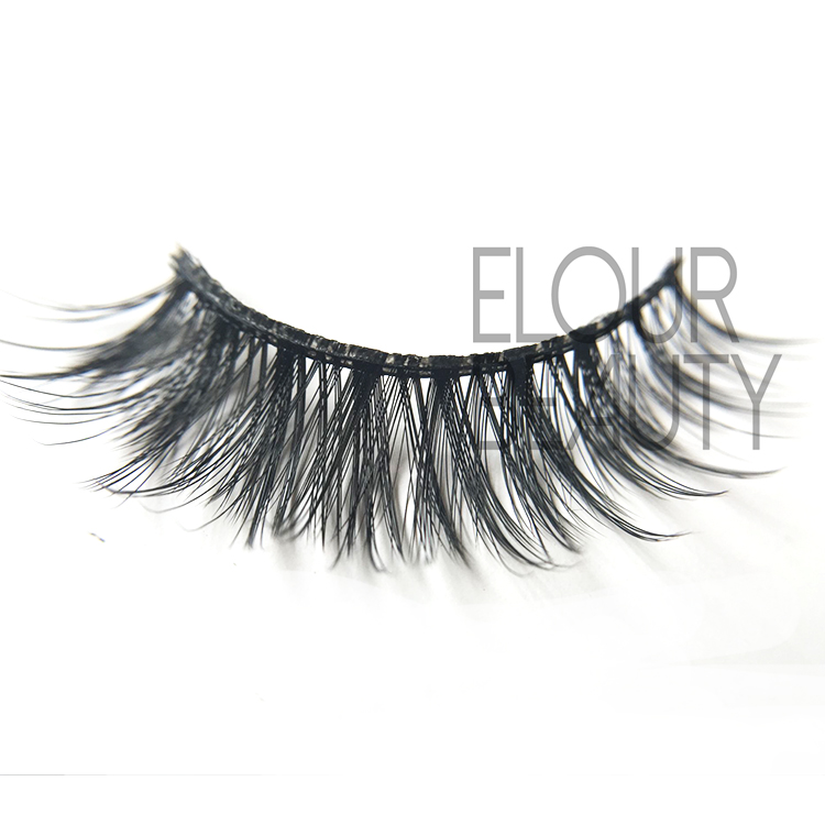 Cheap fake eyelashes 3D eyelashes silk hair China factory EJ63